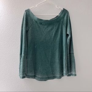 Flowy green/blue top